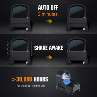 ohhunt® RD U2 3 MOA Micro Shake Awake Red Dot Sight